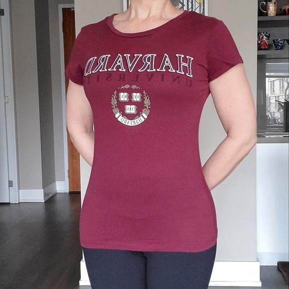 Harvard University Logo Cotton T-shirt π - Picture 2 of 14